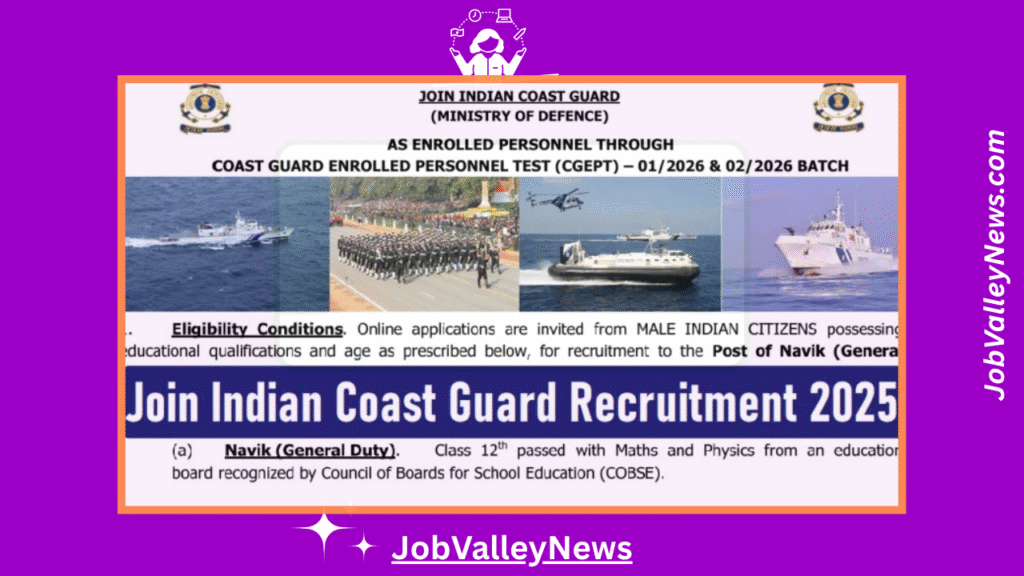 Join Indian Coast Guard Recruitment 2025