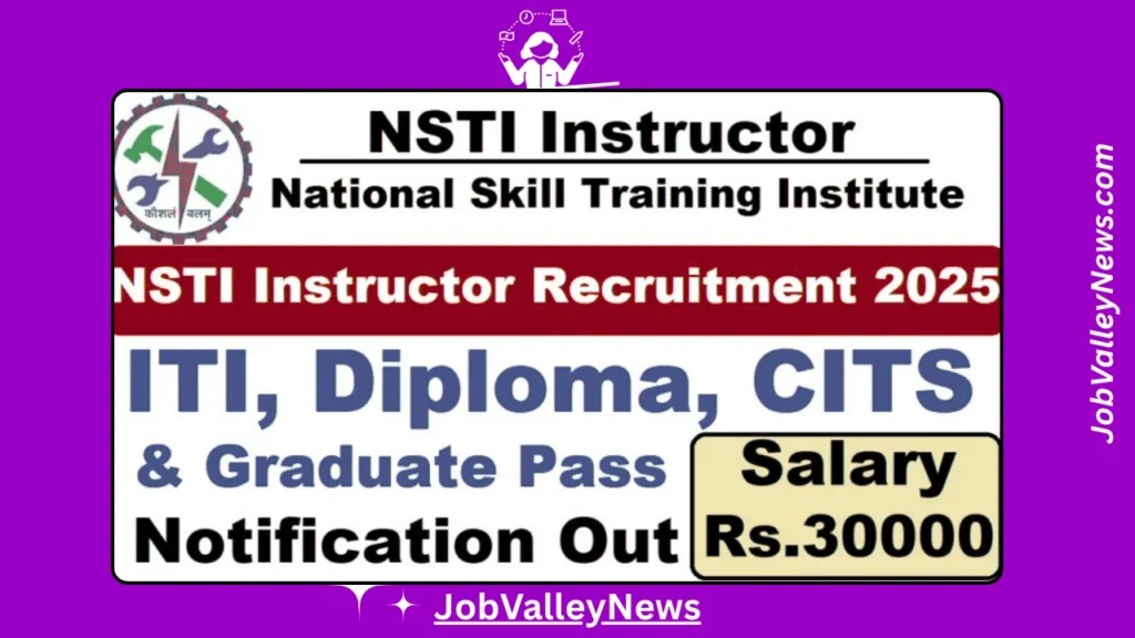 NSTI Instructor Recruitment 2025