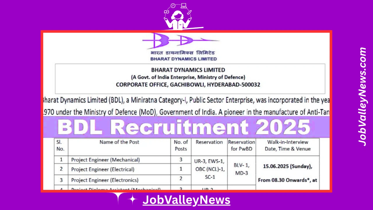 BDL Recruitment 2025