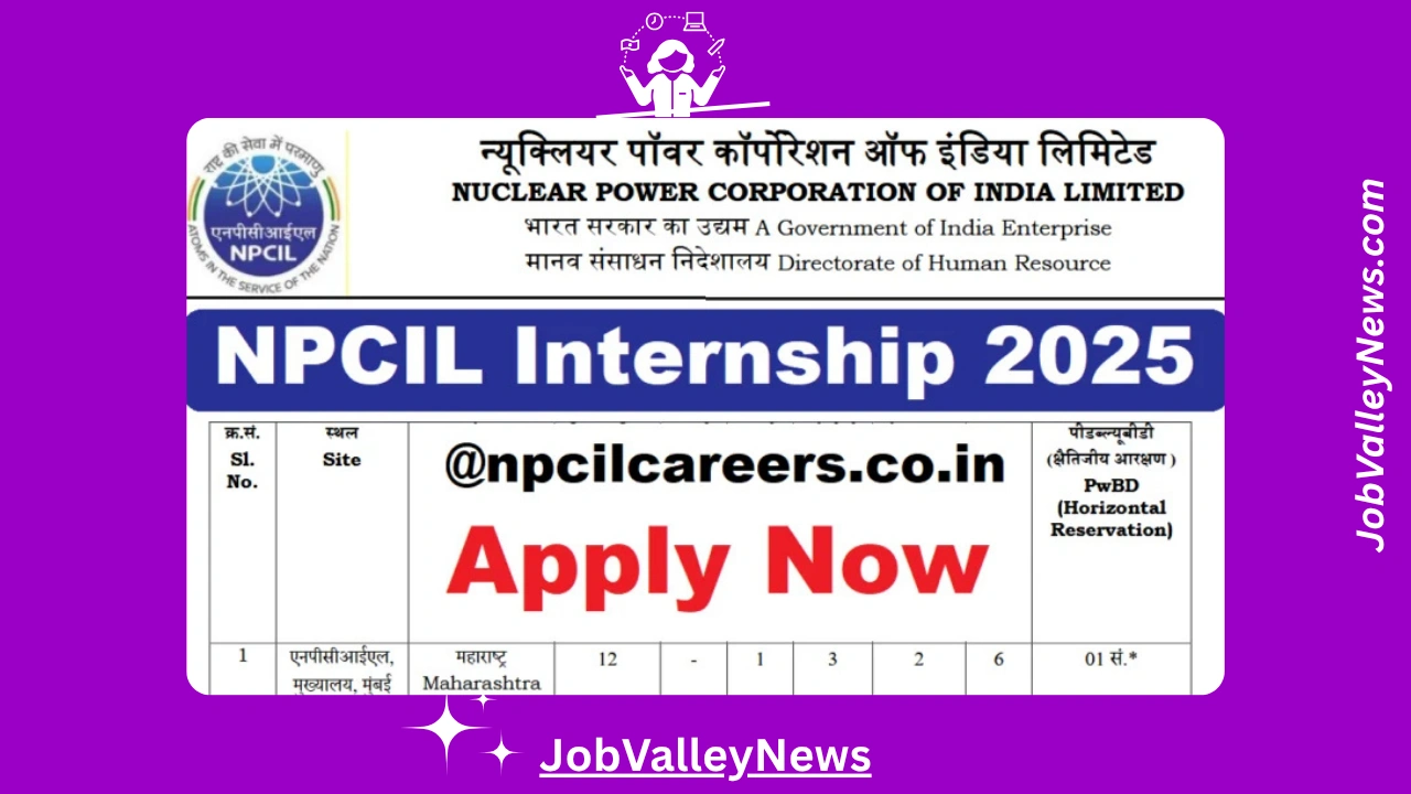 NPCIL Internship 2025